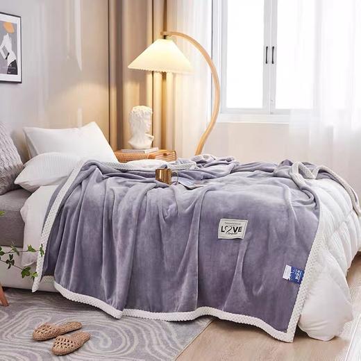 【口碑网红同款】秋冬加厚珊瑚绒牛奶绒毛毯午睡毯 不掉毛 亲肤柔软 多色多尺码可选 商品图0