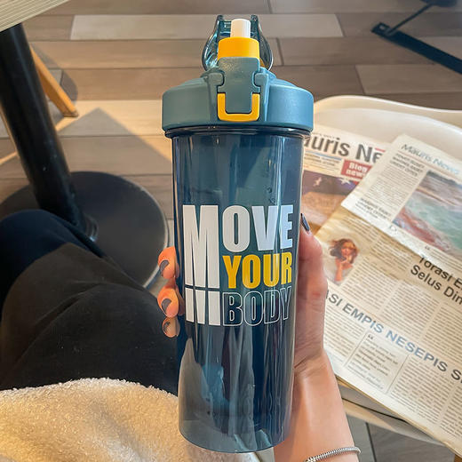 摇摇杯运动水杯男女健身塑料杯子大容量蛋白粉奶昔便携户外随手杯 商品图8