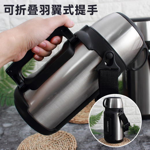 【6F】虎牌丨家用型保温水壶 日本虎·牌不锈钢保温壶MHK-A15C户外大容量A12C暖瓶A17C保温壶 MHK-A15C 1.49L 不锈钢色 商品图4