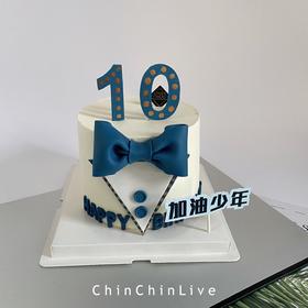 翻糖数字领结蛋糕