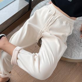 QB-C083    600克云朵烟管裤冬女装加绒加厚显瘦保暖云朵舒绒老爹烟管裤