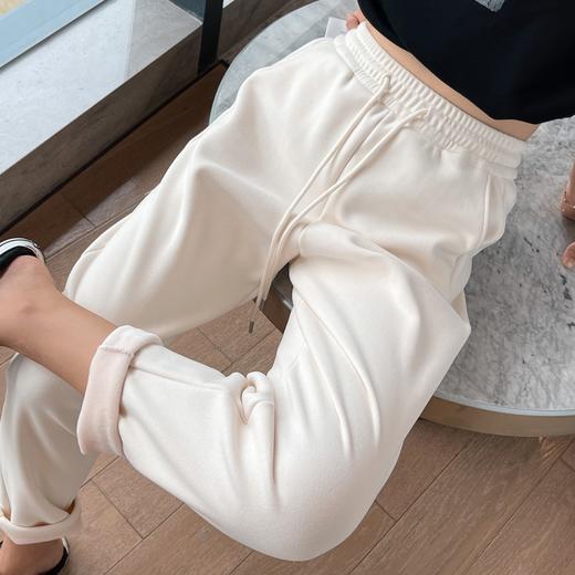 QB-C083    600克云朵烟管裤冬女装加绒加厚显瘦保暖云朵舒绒老爹烟管裤 商品图0