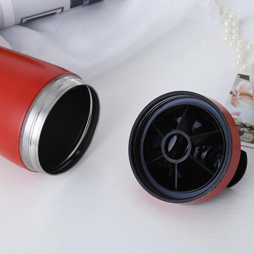 不锈钢304网红健身杯运动水杯蛋白粉摇摇杯刻度大容量奶昔杯 商品图3