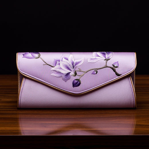 上海旗袍厂TL-0714特色民族风纯手工刺绣手拿包定制真丝绣花包商务礼品馈赠佳品 商品图5