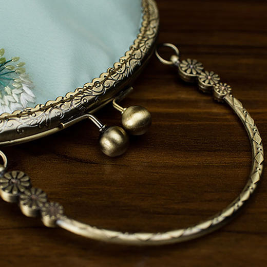 上海旗袍厂TL-05125188新款旗袍包包手工刺绣桑蚕丝绣花民族复古风中式外出礼服 商品图2