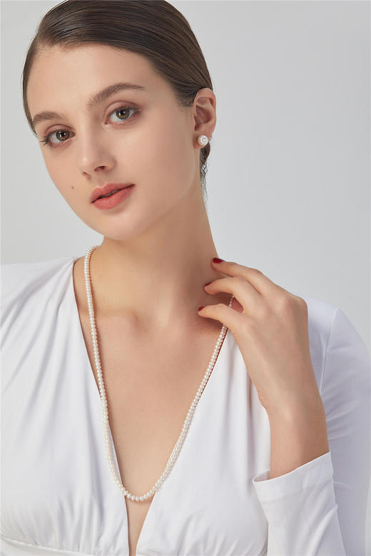 Pearl moments 灵感星球 Sparkling 钻面金球珍珠耳钉 商品图6