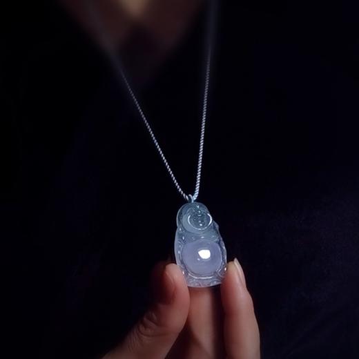 翡翠冰种挂件-春带彩站弥勒佛 商品图6