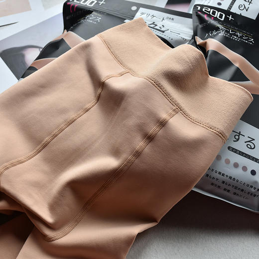 上海旗袍厂QB-C093加厚光腿裤冬季220-300克水貂绒加绒加厚光腿裤保暖一体裤子 商品图2