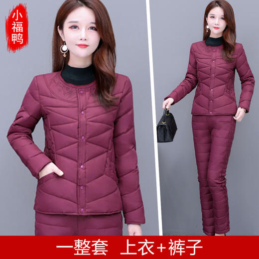 JMY-AOY-190羽绒服女士羽绒内胆套装秋冬修身显瘦保暖衣 商品图4