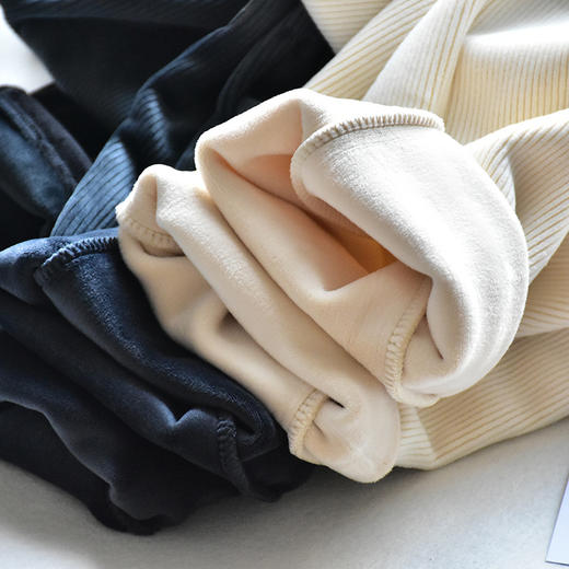 QB-C973   500克水貂绒雪尼尔2021冬女装新款500克加厚雪尼尔老爹休闲裤 商品图1