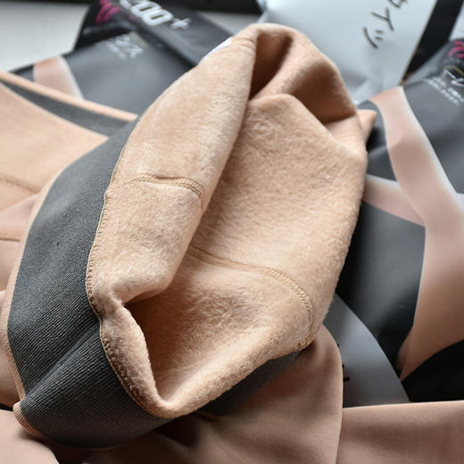 上海旗袍厂QB-C093加厚光腿裤冬季220-300克水貂绒加绒加厚光腿裤保暖一体裤子 商品图1