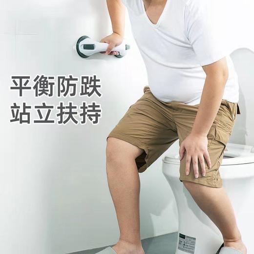 【关爱父母】家用多功能卫生间吸盘扶手免打孔浴室防滑把手老人马桶起身拉手 商品图1