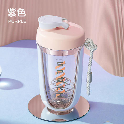 摇摇杯运动水杯大容量便携蛋白粉奶昔水杯健身搅拌杯男女高颜值杯 商品图2