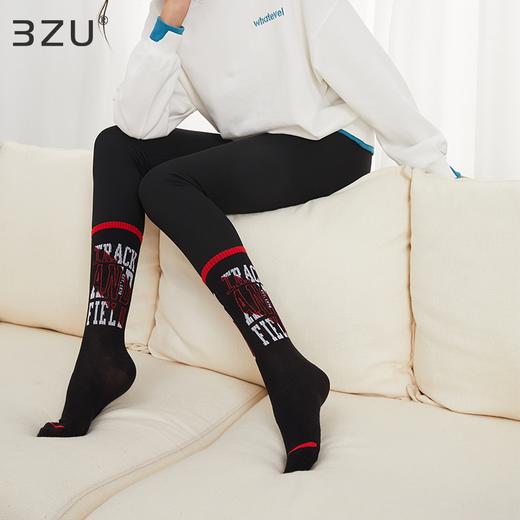 【任选6双99.5】秋冬学院风潮流秋冬精梳棉手工缝合字母笑脸提花运动潮流女袜 商品图1