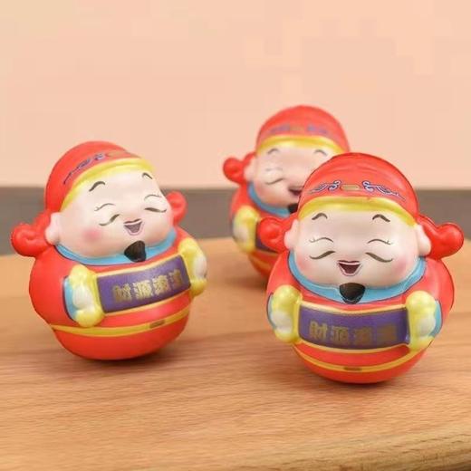 【年宵热卖装饰】喜庆泡沫招财猫5.5*8cm/财神爷7*6cm（6个装） 商品图8