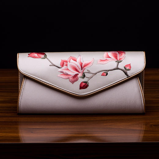 上海旗袍厂TL-0714特色民族风纯手工刺绣手拿包定制真丝绣花包商务礼品馈赠佳品 商品图6