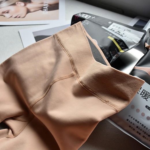 上海旗袍厂QB-C093加厚光腿裤冬季220-300克水貂绒加绒加厚光腿裤保暖一体裤子 商品图3