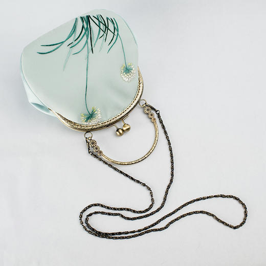 上海旗袍厂TL-05125188新款旗袍包包手工刺绣桑蚕丝绣花民族复古风中式外出礼服 商品图3