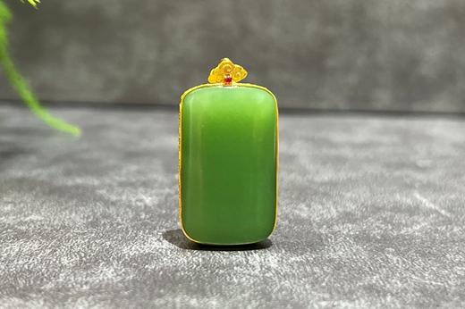 【御珠宫坊】金镶碧玉无事牌 商品图5