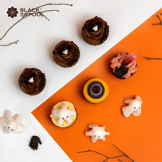 （广州专属）【万圣节限定】Cup cake杯子蛋糕，精致欢聚礼盒 4种口味 6个装/12个装 商品图1