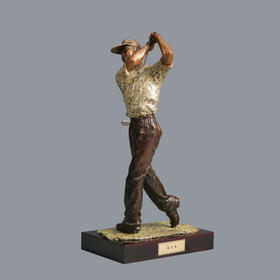 宇达青铜全铜摆件《高尔夫》创意礼品 工艺品 家居摆件 高37.5cm