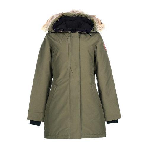 CANADA GOOSE/加拿大鹅【21秋冬新款】女士羽绒服 女士聚酯纤维修身版VICTORIA派克大衣鸭绒连帽羽绒服大衣外套 3037L 商品图13