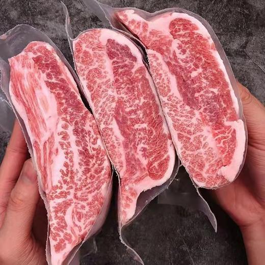 花间肥 【4-10片原切 1斤-2斤装】西班牙伊比利亚黑猪下颚肉猪排500克-1000克 去骨猪扒 雪花媲美和牛 油香兼备 肥而不腻 可煎可烤可炸可炒 商品图2