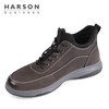 哈森男鞋休闲加绒一脚蹬软底鞋MA14627 商品缩略图7