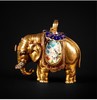 独角鹿西洋古董钟表瑞士珐琅饰黄金镶嵌钻石大象造型吊坠式怀表 商品缩略图1