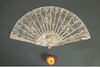 独角鹿西洋古董法国Duvelleroy工坊母贝扇骨珠片刺绣蕾丝扇面折扇 商品缩略图1