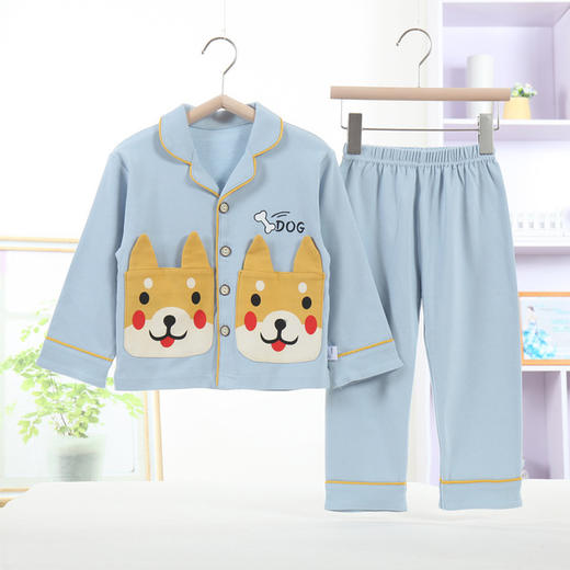 【舒适棉质 感受天然柔软】100%纯棉秋冬新款儿童开衫家居服男女中小童宝宝卡通动漫棉睡衣套女孩翻领韩版套装 商品图10