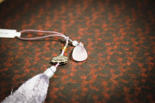 粉晶吊坠流苏挂件 商品图1