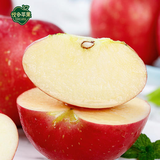 【悦多】苹果山东富硒红富士苹果8果礼盒年货节日水果包邮 商品图1