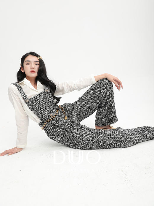 可以外穿的白色娃娃衬衫套装睡衣 商品图3