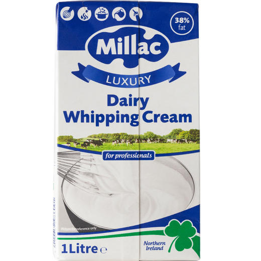 蓝米勒(蓝米吉)稀奶油/乳脂百分之38淡奶油/英国蓝风车/冷藏品 1l (动