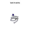 lost in echo 原创设计师品牌设计 感锆石钉头开口螺旋珍珠戒指 商品缩略图2