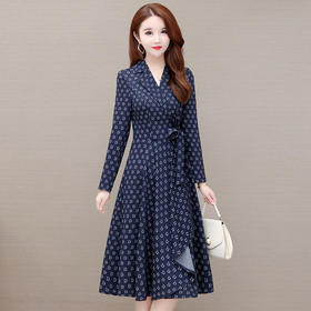 YWE-JLNH-YNB20秋装新款修身大码过膝时尚a字裙