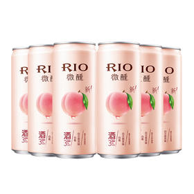 Z| 锐澳（RIO）洋酒 鸡尾酒 预调酒 微醺白桃味330ml*24罐（普通快递）