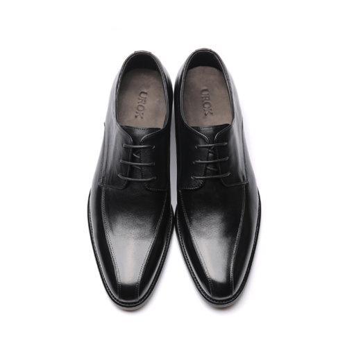 【新品】UROK男士商务正装皮鞋手工男鞋英伦西装鞋定制德比鞋 商品图2