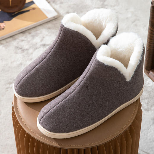 YR-XSFFZ211024新款男女家居防寒加绒加厚保暖棉鞋 商品图3