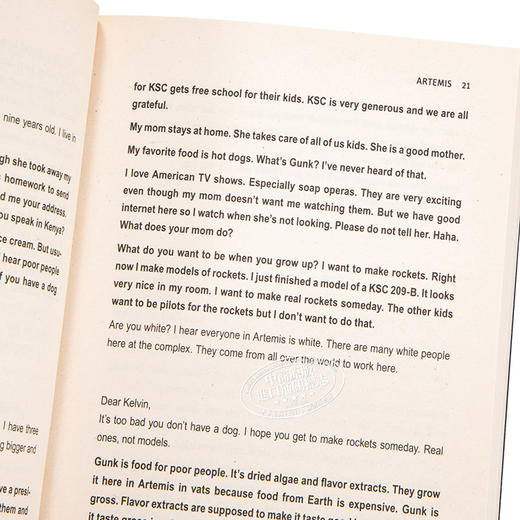 预售 【中商原版】阿耳特弥斯（火星救援作者新作）英文原版 Artemis Andy Weir 科幻小说 商品图3