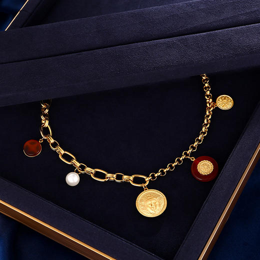 【毛晓彤&罗宇彤&张静初同款】Ancient Rome古罗马时期 | 玳瑁金币手链 商品图4