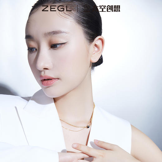 ZEGL×中国航天·太空创想联名玛瑙星球项链女锁骨链 商品图5