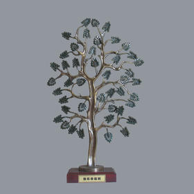 宇达青铜全铜摆件《快乐幸福树》创意礼品 工艺品 家居摆件  高55cm