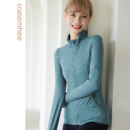 卡益品牌外套KU03952裸感磨毛瑜伽服外套 商品图4