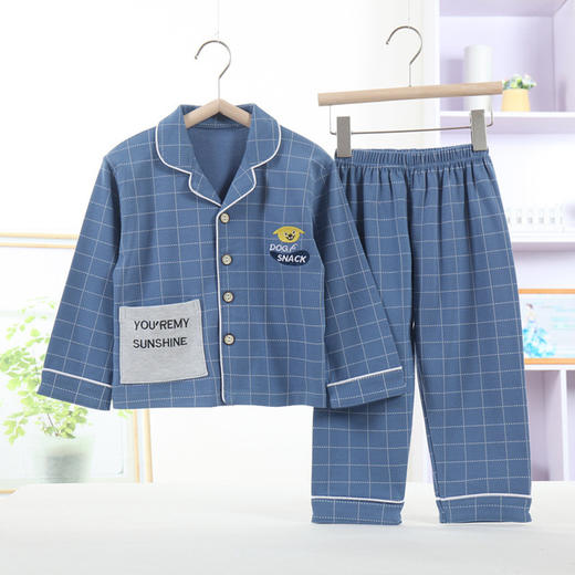 【舒适棉质 感受天然柔软】100%纯棉秋冬新款儿童开衫家居服男女中小童宝宝卡通动漫棉睡衣套女孩翻领韩版套装 商品图8