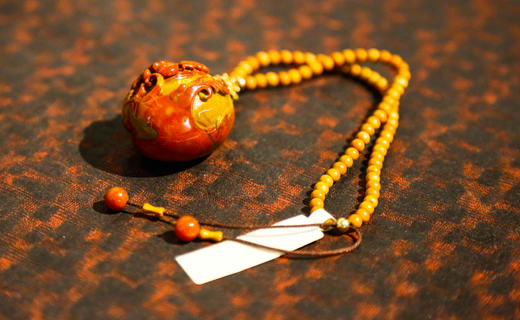 4mm核桃核战国红带天眼手把件 商品图5