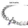 lost in echo 原创设计师品牌 设计感拼色不对称珍珠钉子OT扣项链男女同款 商品缩略图3