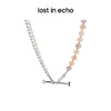 lost in echo 原创设计师品牌 设计感不对称珍珠拼接双层钉子项链 商品缩略图2