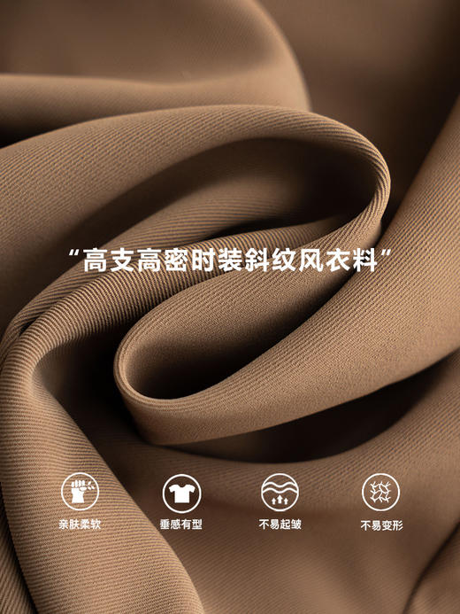 欧芮儿大牌风衣外套女春秋新款2021年气质休闲英伦风中长款大衣薄 商品图3